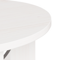 vidaXL Coffee Table White 50 x 50 x 35 cm Solid pine wood