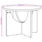 vidaXL Coffee Table White 50 x 50 x 35 cm Solid pine wood