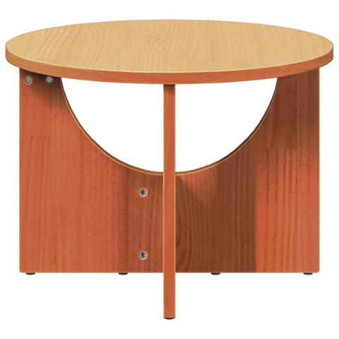 vidaXL Coffee Table Brown 50 x 50 x 35 cm Solid pine wood