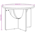 vidaXL Coffee Table Brown 50 x 50 x 35 cm Solid pine wood