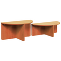 vidaXL Coffee Table 2 pcs Wax brown 79 x 39.5 x 40 cm Solid pine wood