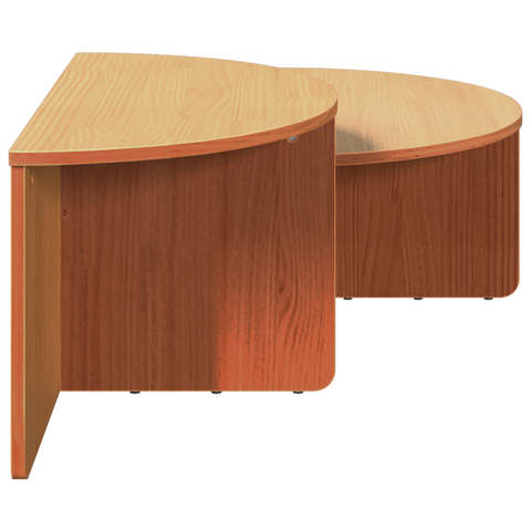vidaXL Coffee Table 2 pcs Wax brown 79 x 39.5 x 40 cm Solid pine wood