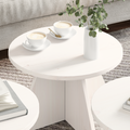 vidaXL Coffee Table Set 3 pcs White Solid pine wood