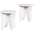 vidaXL Coffee Table Set 2 pcs White 41.5 x 41.5 x 44 cm