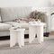 vidaXL Coffee Table Set 2 pcs White 41.5 x 41.5 x 44 cm