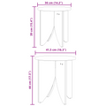 vidaXL Coffee Table Set 2 pcs White 41.5 x 41.5 x 44 cm