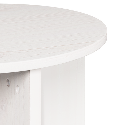 vidaXL Coffee Table Set 2 pcs White Solid pine wood