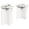 vidaXL Coffee Table Set 2 pcs White Solid pine wood