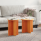 vidaXL Coffee Table Set 2 pcs Brown Solid pine wood