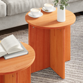 vidaXL Coffee Table Set 2 pcs Brown Solid pine wood