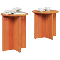 vidaXL Coffee Table Set 2 pcs Brown Solid pine wood