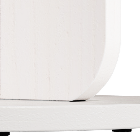 vidaXL Side Table White Solid pine wood
