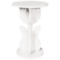 vidaXL Side Table White Solid pine wood