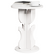 vidaXL Side Table White Solid pine wood