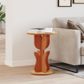 vidaXL Side Table Wax brown Solid pine wood