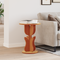 vidaXL Side Table Wax brown Solid pine wood
