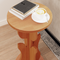 vidaXL Side Table Wax brown Solid pine wood