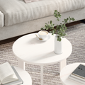 vidaXL Coffee Table Set 3 pcs White Solid pine wood