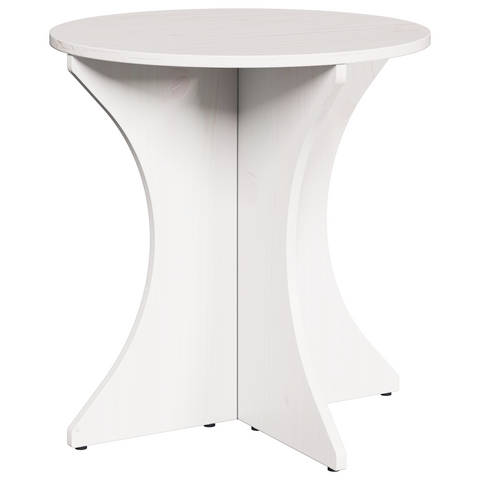 vidaXL Coffee Table Set 2 pcs White Solid pine wood