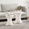 vidaXL Coffee Table Set 2 pcs White Solid pine wood
