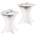 vidaXL Coffee Table Set 2 pcs White Solid pine wood