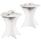 vidaXL Coffee Table Set 2 pcs White Solid pine wood