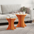 vidaXL Coffee Table Set 2 pcs Brown Solid pine wood