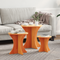 vidaXL Coffee Table Set 3 pcs Wax brown Solid pine wood