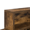 vidaXL Wall-Mounted Coat Rack with Shelf Wall-mounted with Storage Smoked oak Engineered wood