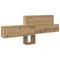 vidaXL Wall-Mounted Coat Rack with Shelf Wall-mounted with Storage Artisan oak Engineered wood