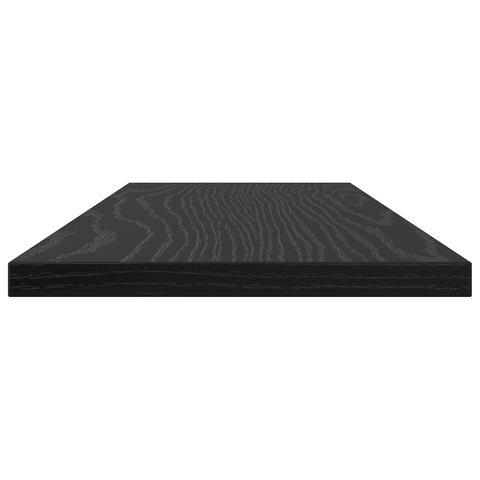vidaXL Black Oak Bookshelf Boards - Set of 4, 60x20x1.5 cm, Made from Engineered Wood
