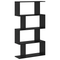 vidaXL Bookcase Black oak 70 x 24 x 129 cm Engineered wood