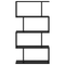 vidaXL Bookcase Black oak 70 x 24 x 129 cm Engineered wood