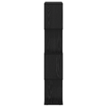 vidaXL Bookcase Black oak 70 x 24 x 129 cm Engineered wood