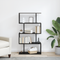 vidaXL Bookcase Black oak 70 x 24 x 129 cm Engineered wood