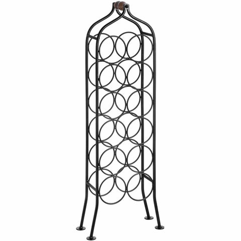 12 Bottle Wrought Iron Wine Rack Dining Hill Interiors 