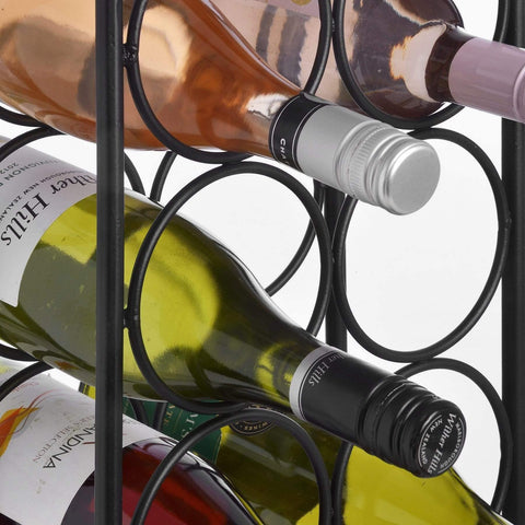 12 Bottle Wrought Iron Wine Rack Dining Hill Interiors 