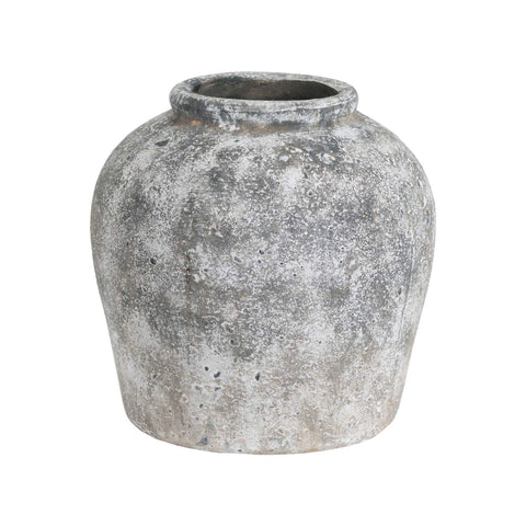 Aged Stone Ceramic Vase Accessories Hill Interiors 