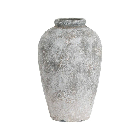 Aged Stone Tall Ceramic Vase Accessories Hill Interiors 