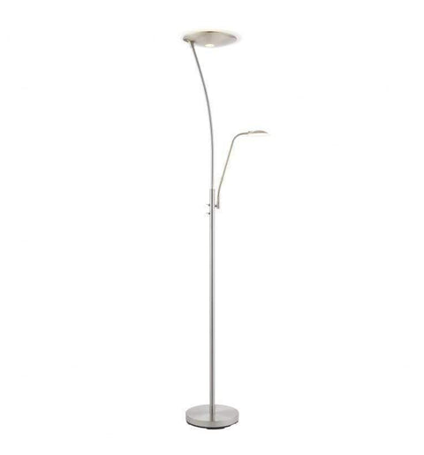 Alassio Floor Lamp Satin Chrome Lighting Regency Studio 