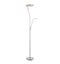 Alassio Floor Lamp Satin Chrome Lighting Regency Studio 