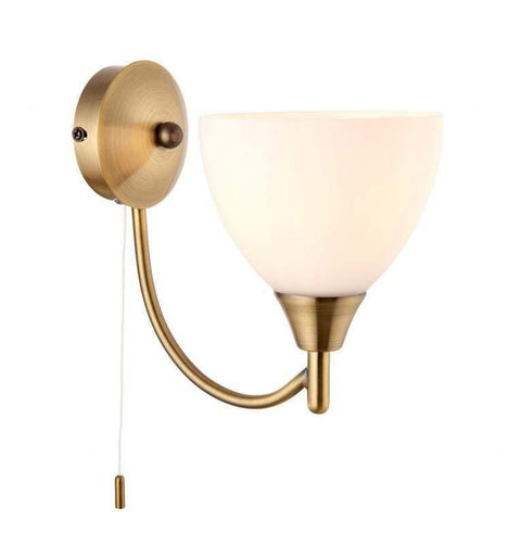 Alton 1 Wall Light Antique Brass Lighting Regency Studio 