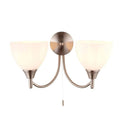 Alton 2 Wall Light Antique Brass Lighting Regency Studio 