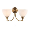 Alton 2 Wall Light Satin Chrome Lighting Regency Studio 
