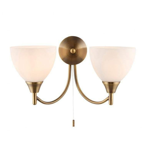 Alton 2 Wall Light Satin Chrome Lighting Regency Studio 