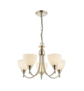 Alton 5 Pendant Light Satin Chrome Lighting Regency Studio 