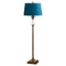 Ananas Glass Pineapple Floor Lamp With Teal Velvet Shade Lighting Hill Interiors 