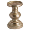 Antique Brass Effect Squat Candle Holder Accessories Hill Interiors 