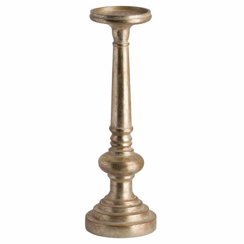 Antique Brass Effect Tall Candle Holder Accessories Hill Interiors 