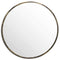 Antique Brass Large Narrow Edged Mirror Mirrors Hill Interiors 